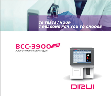 Bcc-3900 αυτόματη συσκευή ανάλυσης αιματολογίας